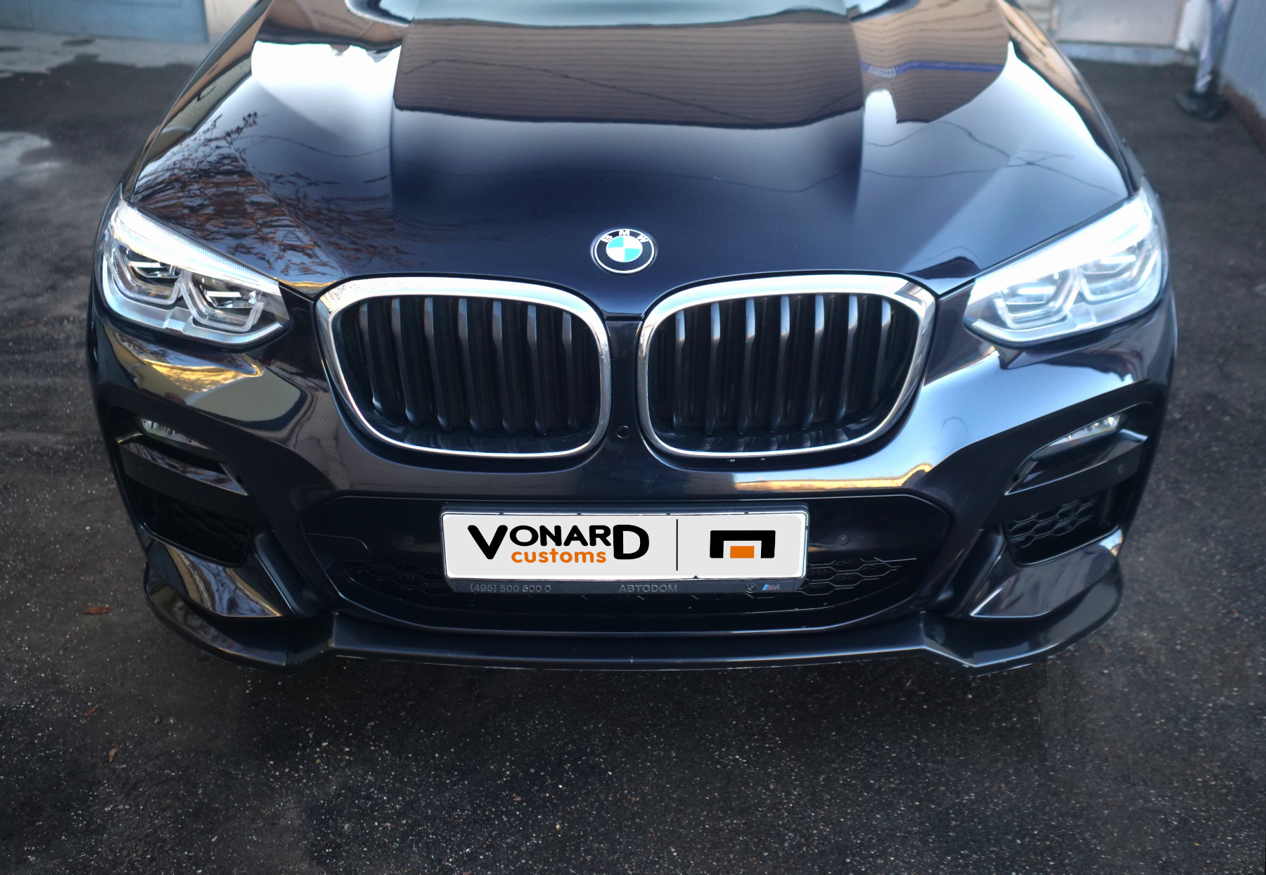 картинка Сплиттер переднего бампера BMW X3 G01 / X4 G02 M-Pack V2 vonard customs 
