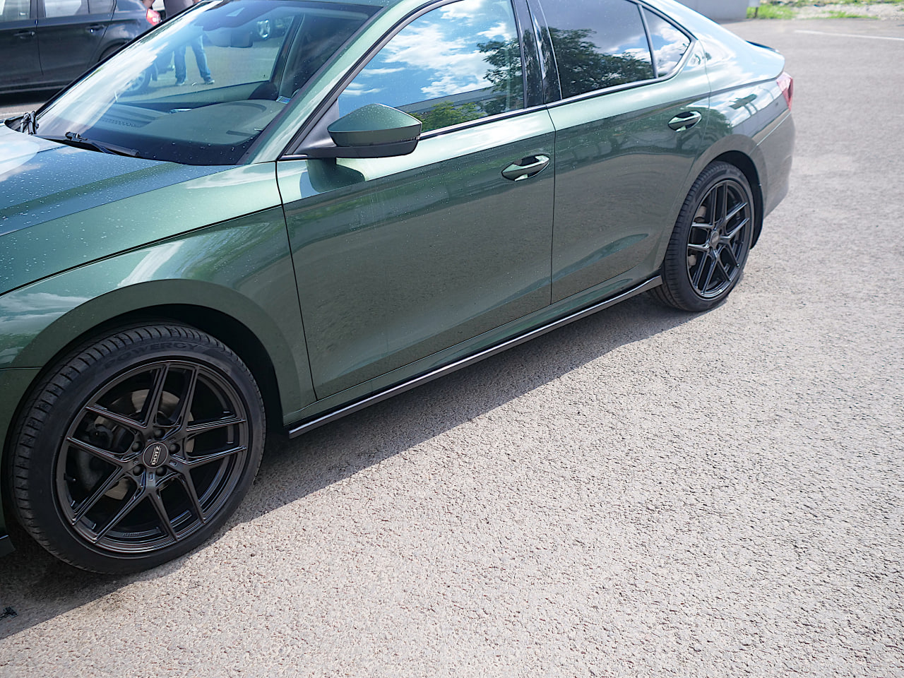 картинка Лезвия под пороги Skoda Octavia 4 A8 - под покраску vonard customs 