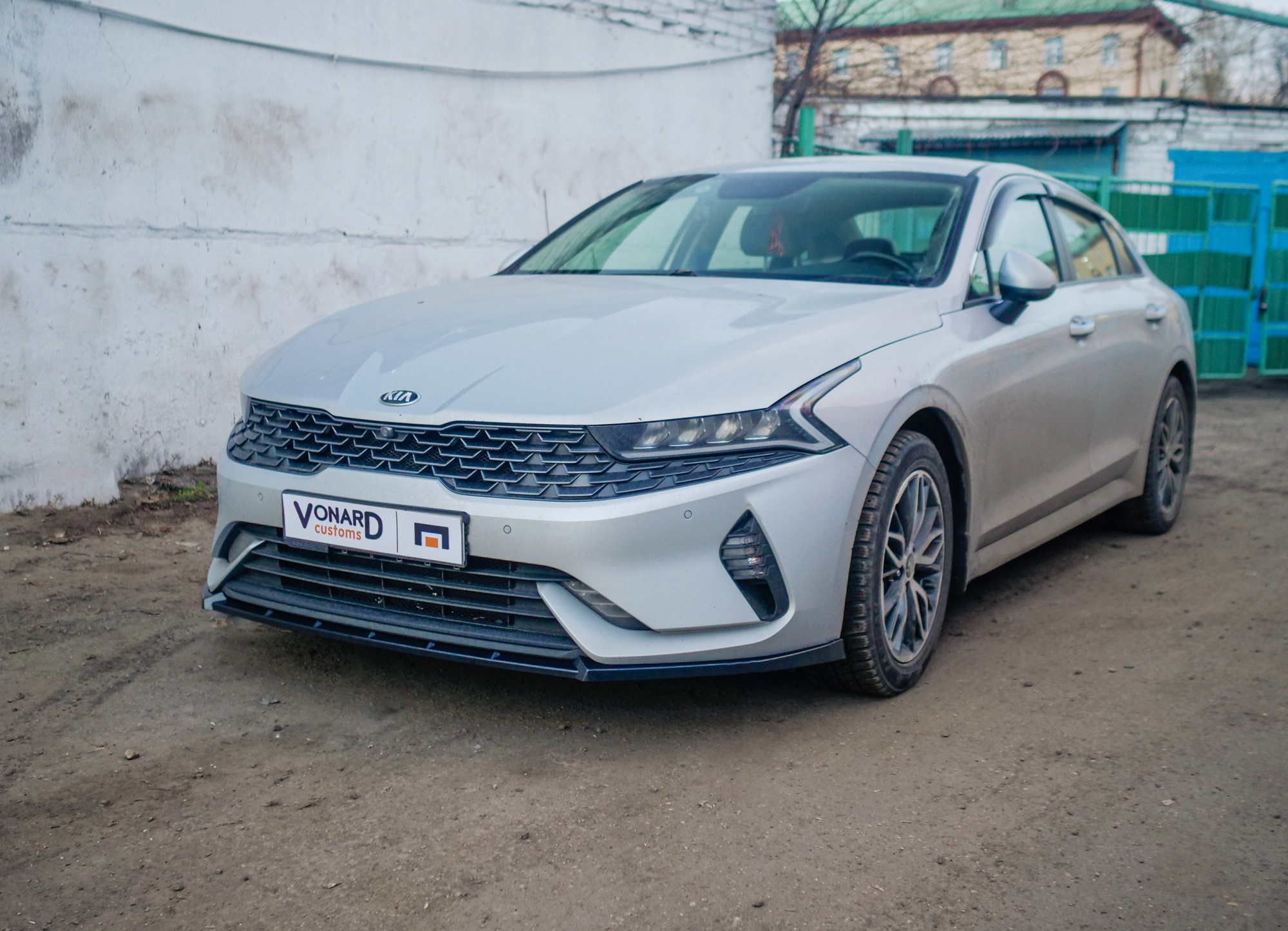 картинка Сплиттер переднего бампера KIA K5 3 V2 - под покраску vonard customs 